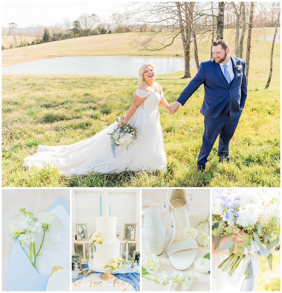 A spring wedding at Howe Farms wedding venue in Tennessee