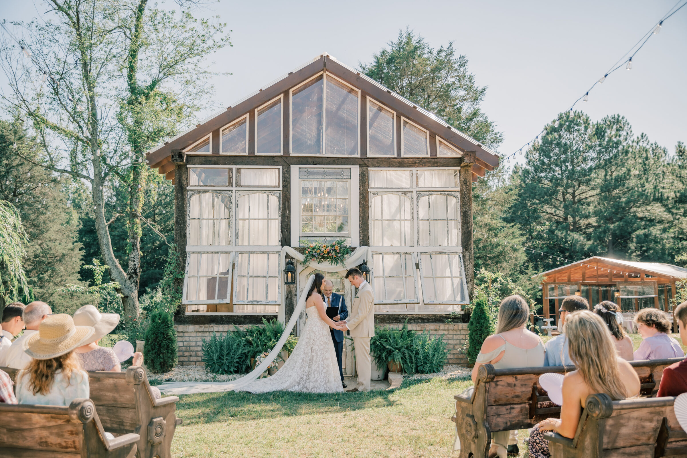 Three Oaks Manor Wedding in Madison Heights, VA | Virginia Wedding Photographer | wedding ceremony at Three Oaks Manor