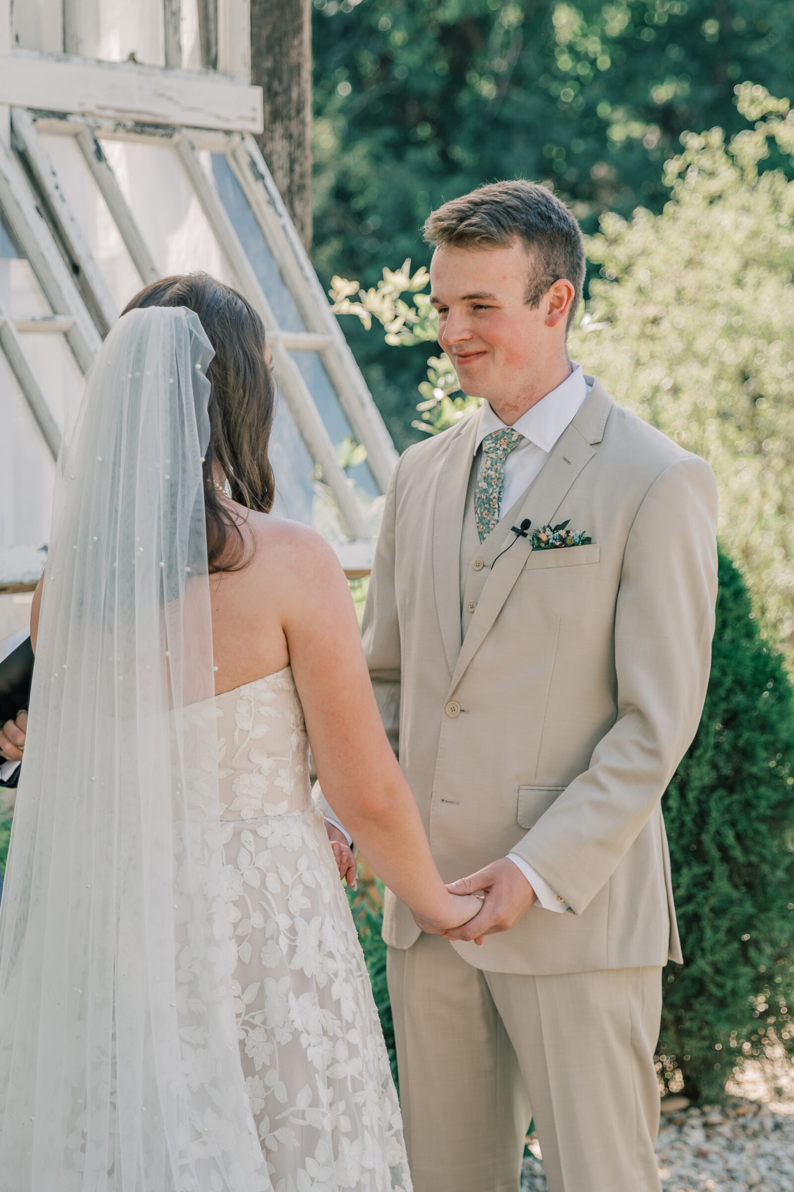 Three Oaks Manor Wedding in Madison Heights, VA | Virginia Wedding Photographer | groom at wedding ceremony