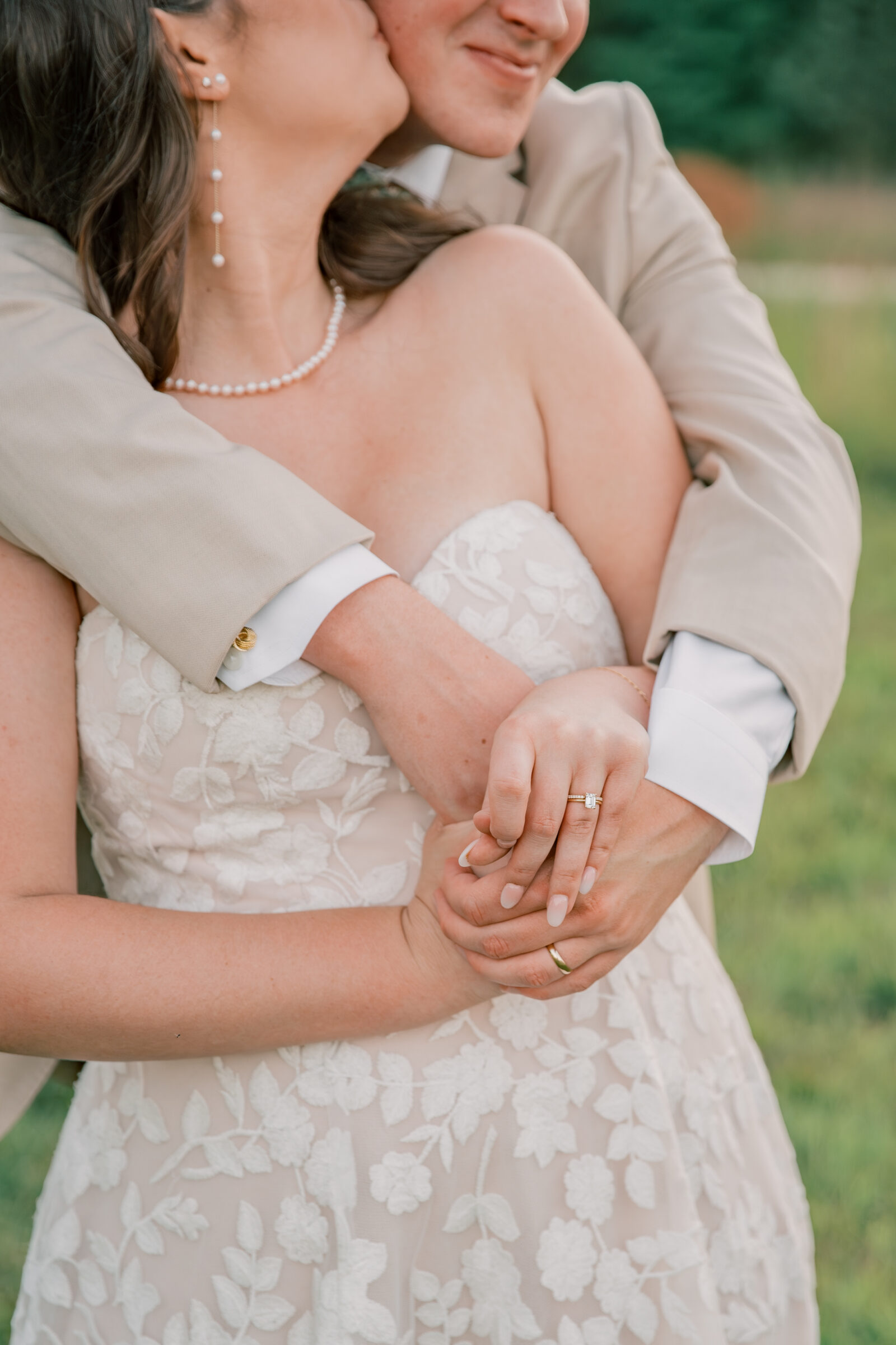 Three Oaks Manor Wedding in Madison Heights, VA | Virginia Wedding Photographer | bride and groom wrapped in each other's arms