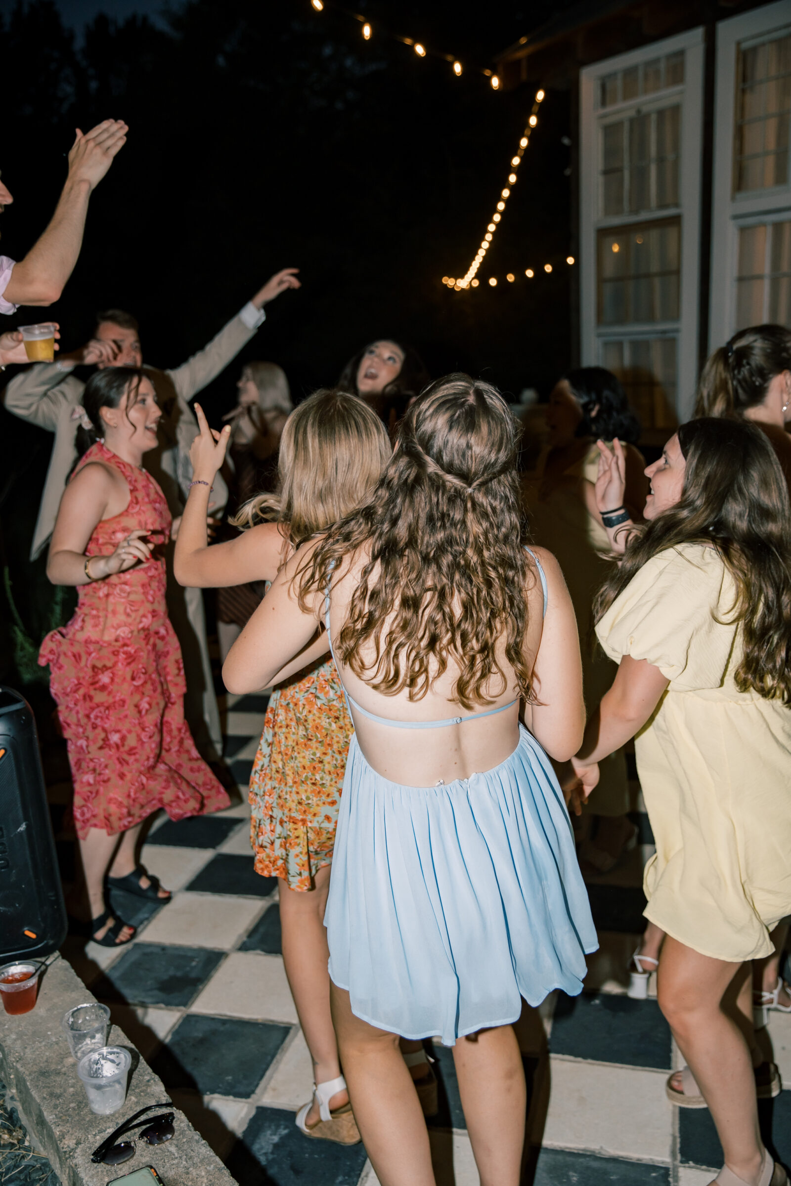 Three Oaks Manor Wedding in Madison Heights, VA | Virginia Wedding Photographer | guests having fun on the dance floor at a wedding reception