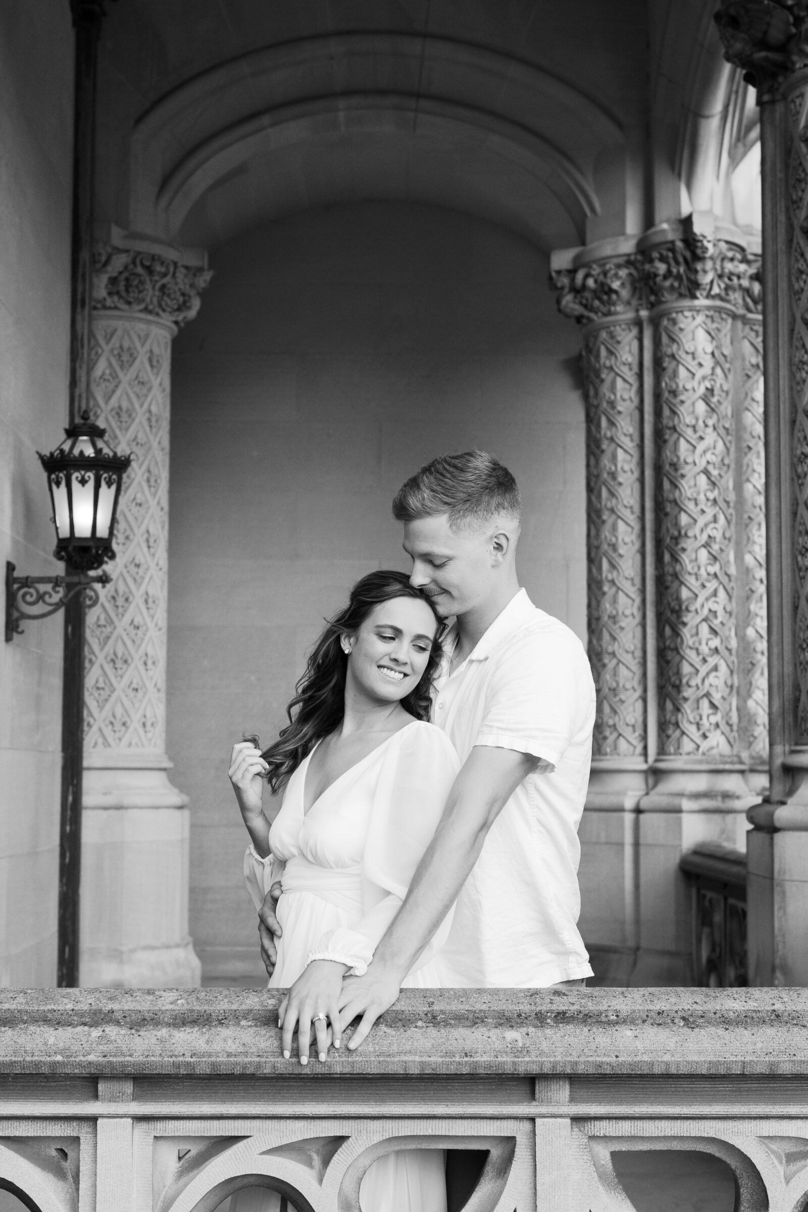 couple at Biltmore Estate in Asheville, NC