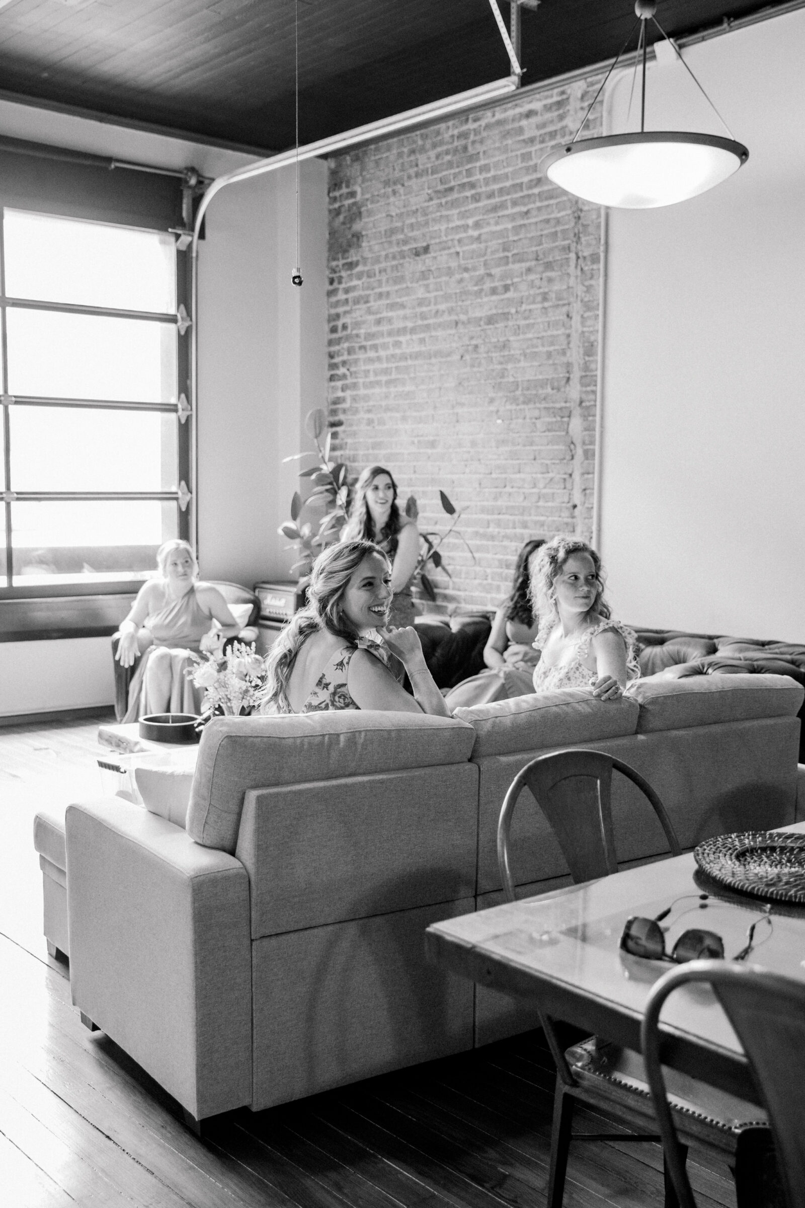 Southwest VA Wedding Photographer | bridesmaids watch first look