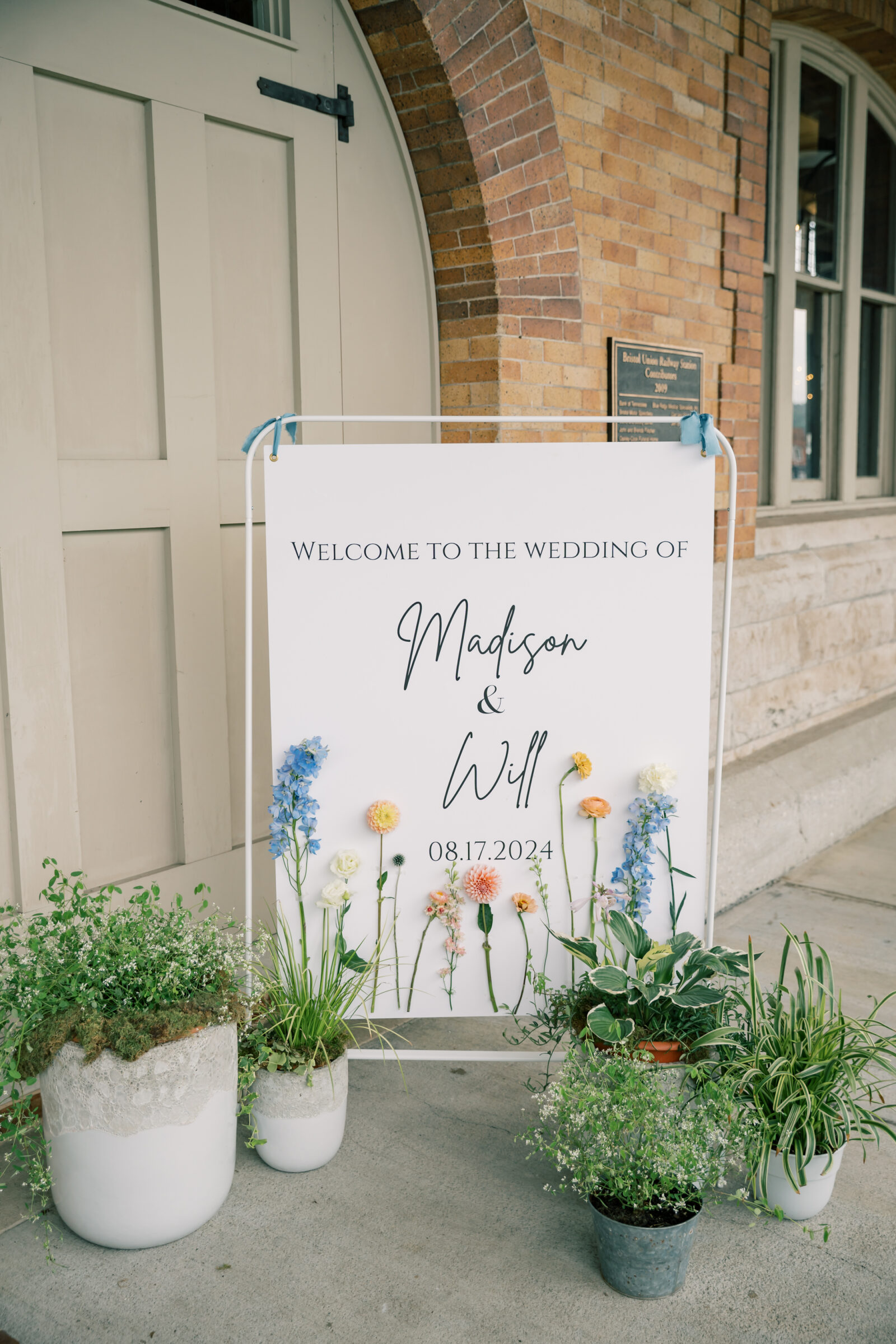 Bristol Train Station Wedding | wedding sign