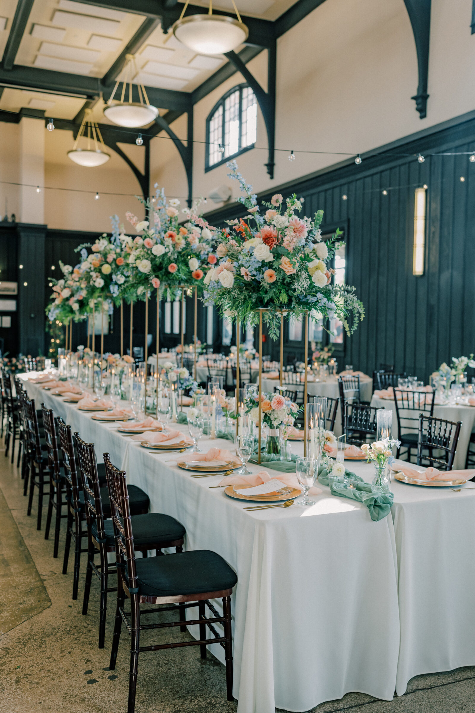 Bristol Train Station Wedding | reception decor