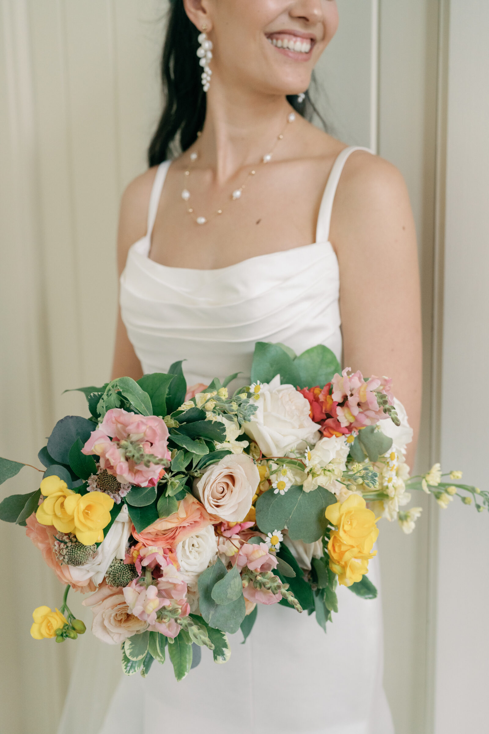 Charlottesville VA Wedding Photographer | bride with florals